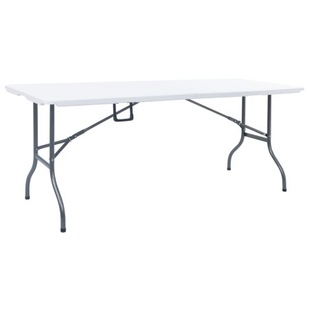 Mesa de jardín plegable HDPE blanco 180x72x72 cm de vidaXL, Mesas de jardín - Ref: Foro24-48829, Precio: 92,38 €, Descuento: %