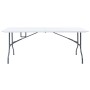 Mesa de jardín plegable HDPE blanco 180x72x72 cm de vidaXL, Mesas de jardín - Ref: Foro24-48829, Precio: 92,38 €, Descuento: %