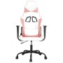 Silla gaming cuero sintético blanco y rosa de vidaXL, Sillones para videojuegos - Ref: Foro24-3143650, Precio: 114,43 €, Desc...