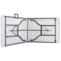 Mesa de jardín plegable HDPE blanco 180x72x72 cm de vidaXL, Mesas de jardín - Ref: Foro24-48829, Precio: 92,38 €, Descuento: %