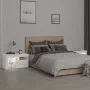Bedside tables with LED lights 2 pcs white 70x36.5x40cm by vidaXL, Nightstands - Ref: Foro24-3152770, Price: 130,63 €, Discou...