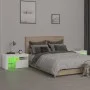 Bedside tables with LED lights 2 pcs white 70x36.5x40cm by vidaXL, Nightstands - Ref: Foro24-3152770, Price: 130,63 €, Discou...