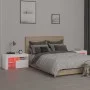Bedside tables with LED lights 2 pcs white 70x36.5x40cm by vidaXL, Nightstands - Ref: Foro24-3152770, Price: 130,63 €, Discou...