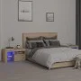 Nachttische mit LED-Leuchten 2 Stk. Sonoma-Eiche 70x36,5x40cm von vidaXL, Nachttische - Ref: Foro24-3152772, Preis: 114,18 €,...