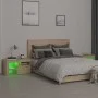 Bedside tables with LED lights 2 pcs Sonoma oak 70x36.5x40cm by vidaXL, Nightstands - Ref: Foro24-3152772, Price: 114,18 €, D...