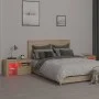 Bedside tables with LED lights 2 pcs Sonoma oak 70x36.5x40cm by vidaXL, Nightstands - Ref: Foro24-3152772, Price: 114,18 €, D...