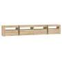 Mueble de TV con luces LED roble Sonoma 240x35x40 cm de vidaXL, Muebles TV - Ref: Foro24-3152764, Precio: 157,66 €, Descuento: %