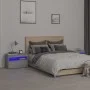 Mesitas de noche con luces LED 2 uds gris sonoma 60x35x40 cm de vidaXL, Mesitas de noche - Ref: Foro24-3152829, Precio: 74,86...