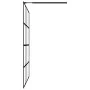 Duschwand mit ESG-Glas und schwarzer Aluminiumablage 80x195 cm von vidaXL, Duschwände und Duschwände - Ref: Foro24-3185443, P...