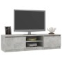 Mueble de TV madera contrachapada gris hormigón 140x40x35,5 cm de vidaXL, Muebles TV - Ref: Foro24-800652, Precio: 80,68 €, D...