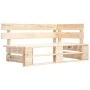 4-piece pallet furniture and impregnated pine wood cushions by vidaXL, Garden sets - Ref: Foro24-3066823, Price: 323,37 €, Di...
