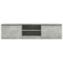Mueble de TV madera contrachapada gris hormigón 140x40x35,5 cm de vidaXL, Muebles TV - Ref: Foro24-800652, Precio: 80,68 €, D...