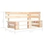 4-piece pallet furniture and impregnated pine wood cushions by vidaXL, Garden sets - Ref: Foro24-3066823, Price: 323,37 €, Di...