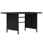Set de muebles de jardín 3 pzas y cojines ratán sintético negro de vidaXL, Conjuntos de jardín - Ref: Foro24-48154, Precio: 7...