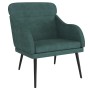 Sillón de terciopelo verde oscuro 63x76x80 cm de vidaXL, Sillones - Ref: Foro24-351438, Precio: 93,79 €, Descuento: %