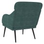 Sillón de terciopelo verde oscuro 63x76x80 cm de vidaXL, Sillones - Ref: Foro24-351438, Precio: 93,79 €, Descuento: %