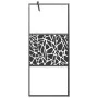 Shower screen with ESG glass shelf and black aluminum 100x195cm by vidaXL, Shower walls and screens - Ref: Foro24-3185476, Pr...