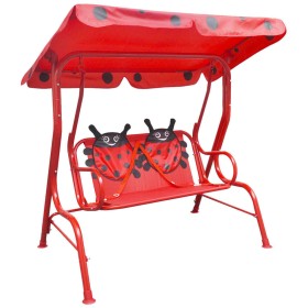 Balancín infantil de acero rojo de vidaXL, Balancines de jardín - Ref: Foro24-41840, Precio: 110,62 €, Descuento: %