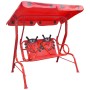 Balancín infantil de acero rojo de vidaXL, Balancines de jardín - Ref: Foro24-41840, Precio: 110,62 €, Descuento: %