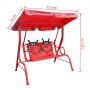 Balancín infantil de acero rojo de vidaXL, Balancines de jardín - Ref: Foro24-41840, Precio: 110,62 €, Descuento: %