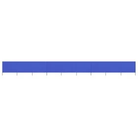 Paravientos de playa de 9 paneles tela azul celeste 1200x80 cm de vidaXL, Sombrillas - Ref: Foro24-47191, Precio: 78,87 €, De...