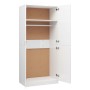 Armario de madera contrachapada blanco brillo 80x52x180 cm de vidaXL, Armarios roperos - Ref: Foro24-800627, Precio: 164,89 €...