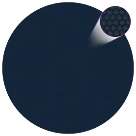 Cubierta solar de piscina de PE flotante negro y azul 455 cm de vidaXL, Cubiertas para piscina - Ref: Foro24-92977, Precio: 6...