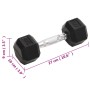 Mancuernas 2 unidades hierro fundido 8 kg de vidaXL, Peso libre - Ref: Foro24-93600, Precio: 44,53 €, Descuento: %