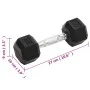 Mancuernas 2 unidades hierro fundido 8 kg de vidaXL, Peso libre - Ref: Foro24-93600, Precio: 43,64 €, Descuento: %