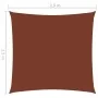 Toldo de vela cuadrado tela Oxford terracota 2,5x2,5 m de vidaXL, Sombrillas - Ref: Foro24-135356, Precio: 29,15 €, Descuento: %