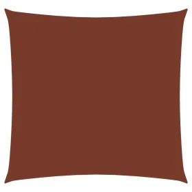 Terracotta Oxford fabric square sail awning 7x7 m by vidaXL, Umbrellas - Ref: Foro24-135363, Price: 130,83 €, Discount: %