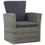 Set de muebles de jardín 4 pzas y cojines ratán sintético gris de vidaXL, Conjuntos de jardín - Ref: Foro24-46086, Precio: 34...