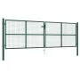 Grünes Gartengittertor aus Stahl, 400 x 125 cm von vidaXL, Gartentore - Ref: Foro24-145749, Preis: 437,10 €, Rabatt: %