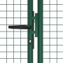 Puerta de malla para jardín de acero verde 400x125 cm de vidaXL, Puertas de jardín - Ref: Foro24-145749, Precio: 405,56 €, De...