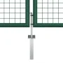 Grünes Gartengittertor aus Stahl, 400 x 125 cm von vidaXL, Gartentore - Ref: Foro24-145749, Preis: 437,10 €, Rabatt: %