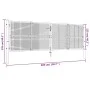 Grünes Gartengittertor aus Stahl, 400 x 125 cm von vidaXL, Gartentore - Ref: Foro24-145749, Preis: 437,10 €, Rabatt: %