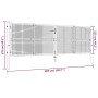 Puerta de malla para jardín de acero verde 400x125 cm de vidaXL, Puertas de jardín - Ref: Foro24-145749, Precio: 405,56 €, De...
