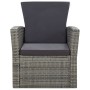Set de muebles de jardín 4 pzas y cojines ratán sintético gris de vidaXL, Conjuntos de jardín - Ref: Foro24-46086, Precio: 34...
