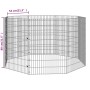 Jaula para conejos de 8 paneles hierro galvanizado 54x80 cm de vidaXL, Jaulas y habitáculos para animales pequeños - Ref: For...