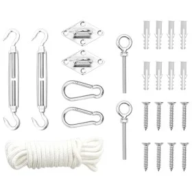 Sail awning accessory set 9 pcs stainless steel by vidaXL, Accessories for awnings - Ref: Foro24-310248, Price: 22,11 €, Disc...