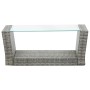 Set de muebles de jardín 4 pzas y cojines ratán sintético gris de vidaXL, Conjuntos de jardín - Ref: Foro24-46086, Precio: 34...