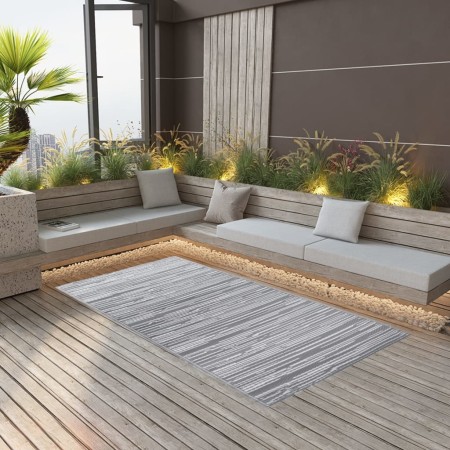 Alfombra de exterior PP gris 120x180 cm de vidaXL, Protectores para exterior - Ref: Foro24-310437, Precio: 26,67 €, Descuento: %