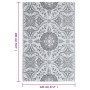 Alfombra de exterior PP gris claro 120x180 cm de vidaXL, Protectores para exterior - Ref: Foro24-310449, Precio: 28,41 €, Des...