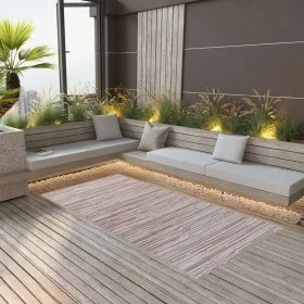 Alfombra de exterior PP gris taupé 140x200 cm de vidaXL, Protectores para exterior - Ref: Foro24-317025, Precio: 34,04 €, Des...
