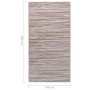 Alfombra de exterior PP gris taupé 140x200 cm de vidaXL, Protectores para exterior - Ref: Foro24-317025, Precio: 39,25 €, Des...