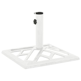 Base de sombrilla de hierro fundido blanco 44x44x31 cm de vidaXL, Bases para sombrillas - Ref: Foro24-317761, Precio: 56,89 €...