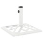 Base de sombrilla de hierro fundido blanco 44x44x31 cm de vidaXL, Bases para sombrillas - Ref: Foro24-317761, Precio: 56,89 €...