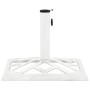 Base de sombrilla de hierro fundido blanco 44x44x31 cm de vidaXL, Bases para sombrillas - Ref: Foro24-317761, Precio: 56,89 €...