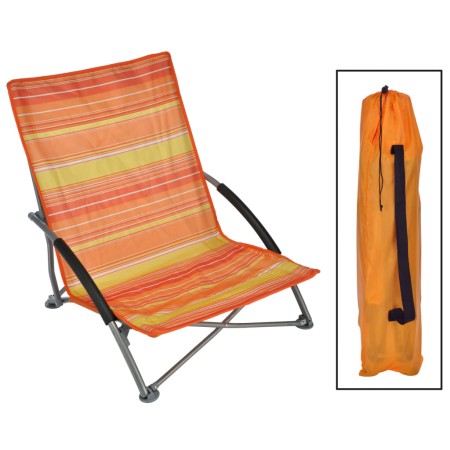 HI Silla de playa plegable naranja 65x55x25/65cm de HI, Sillas de jardín - Ref: Foro24-429131, Precio: 35,20 €, Descuento: %