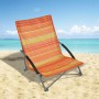HI Silla de playa plegable naranja 65x55x25/65cm de HI, Sillas de jardín - Ref: Foro24-429131, Precio: 35,20 €, Descuento: %